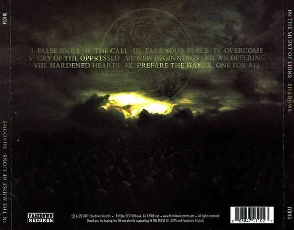 In The Midst Of Lions Shadows CD brukt deathcore