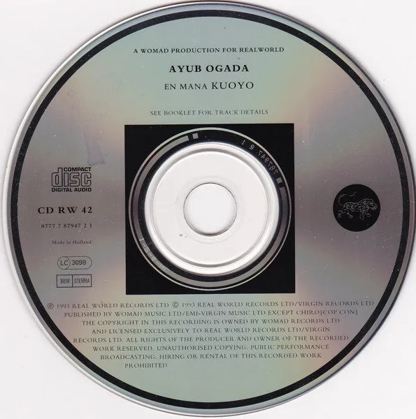 Ayub Ogada En Mana Kuoyo CD brukt