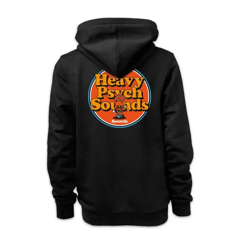 Heavy Psych Sounds #54 svart hoodie med glidelås