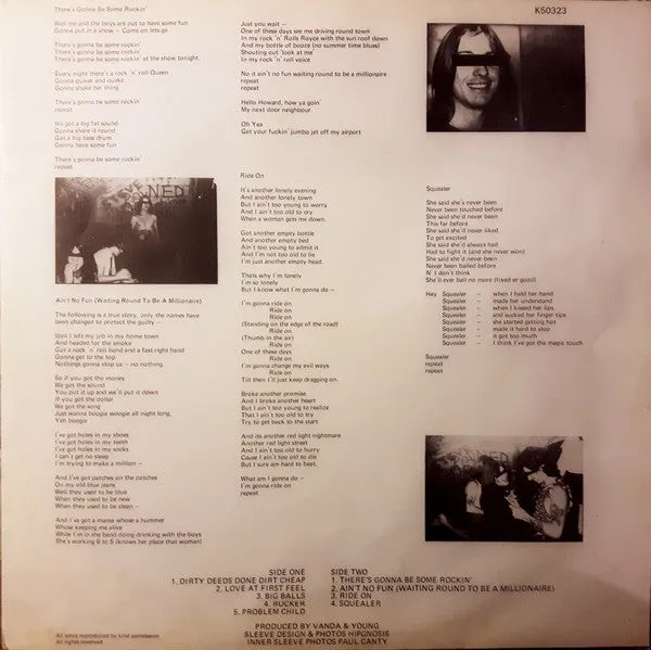 AC/DC Dirty Deeds Done Dirt Cheap LP brukt UK 1976