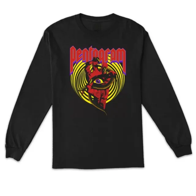 Pentagram #04 longsleeve svart bomullsblanding
