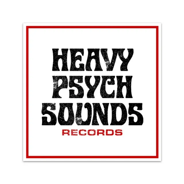 Heavy Psych Sounds #04 Patch hvit svart rød tøylapp