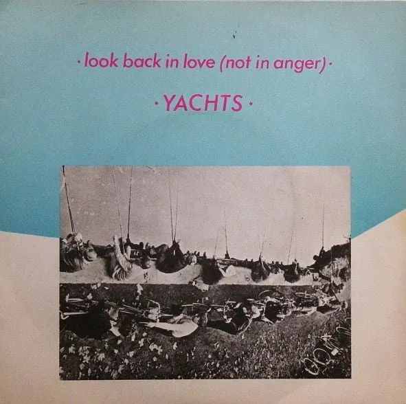 Yachts Look Back In Love 7" vinyl singel brukt blå new wave