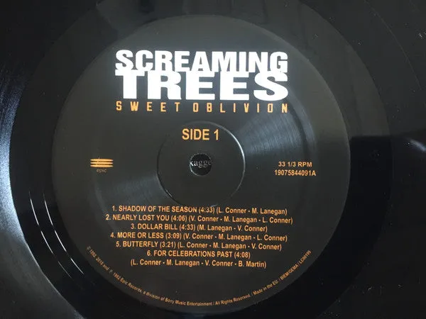 Screaming Trees Sweet Oblivion LP reissue brukt