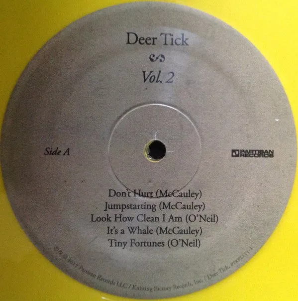 Deer Tick Vol. 2 vinyl LP gul brukt