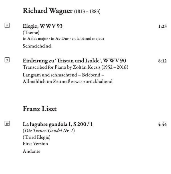 Imogen Cooper Liszt & Wagner CD album brukt klassisk piano