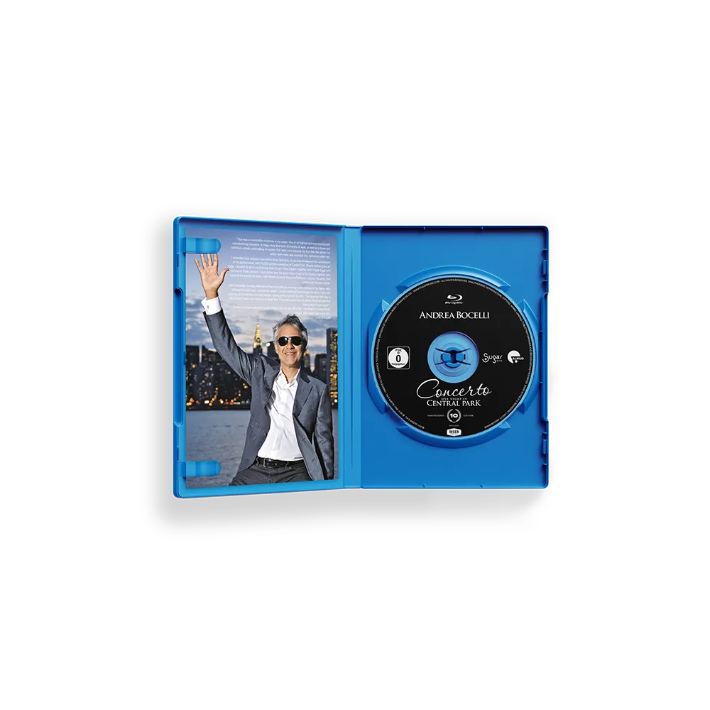 Verve Andrea Bocelli Concerto Central Park Blu-ray
