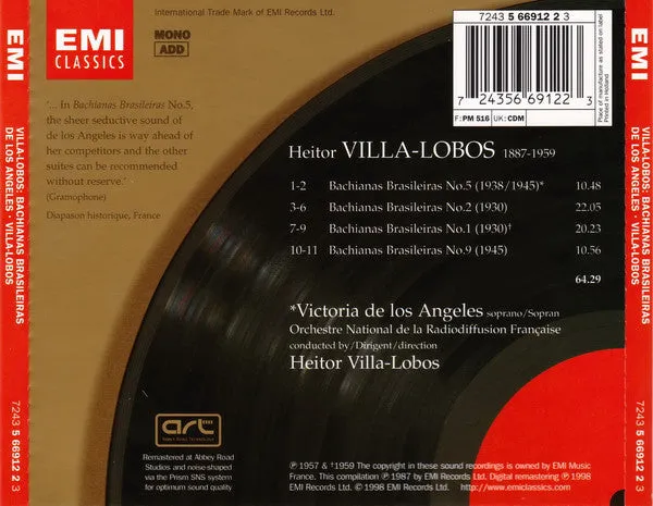 Villa-Lobos Bachianas Brasileiras CD samling mono
