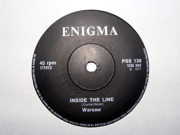Warsaw The Ideal Beginning 7" punk vinyl brukt