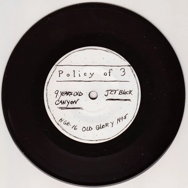 Policy Of 3 American Woodworking 7" vinyl brukt emo