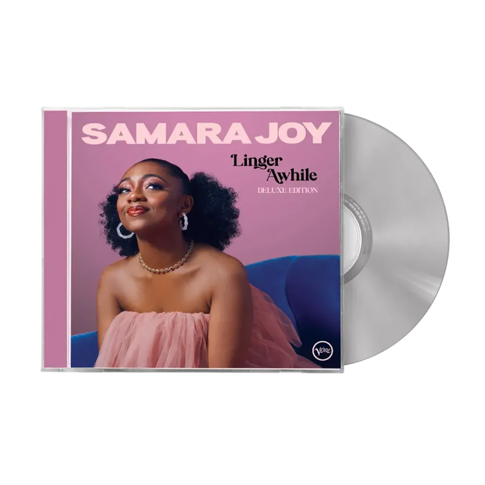 Verve Samara Joy Linger Awhile deluxe CD signert kort
