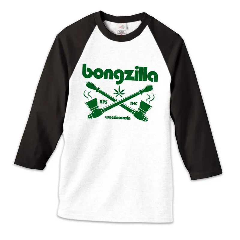 Bongzilla #01 longsleeve svart baseball stoner