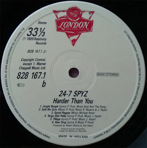 24-7 Spyz Harder Than You LP vinyl brukt funk metal