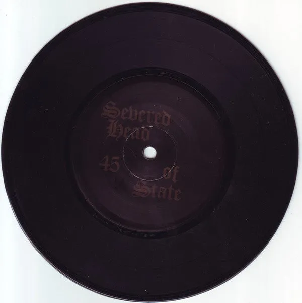 Severed Head Of State Jedem Das Seine 7" vinyl EP brukt hardcore