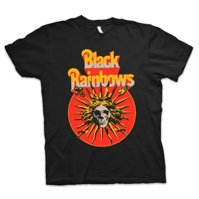 Heavy Psych Sounds Black Rainbows #28 T-skjorte svart bomull