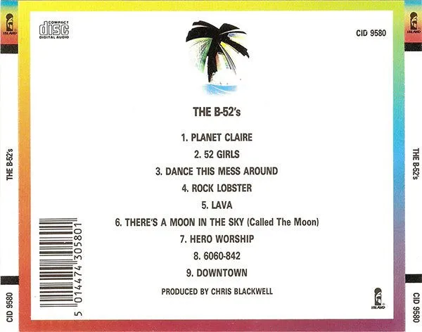 The B-52's album CD brukt new wave jewel case