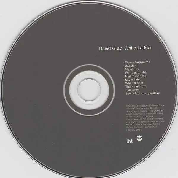 David Gray White Ladder CD brukt VG akustisk rock