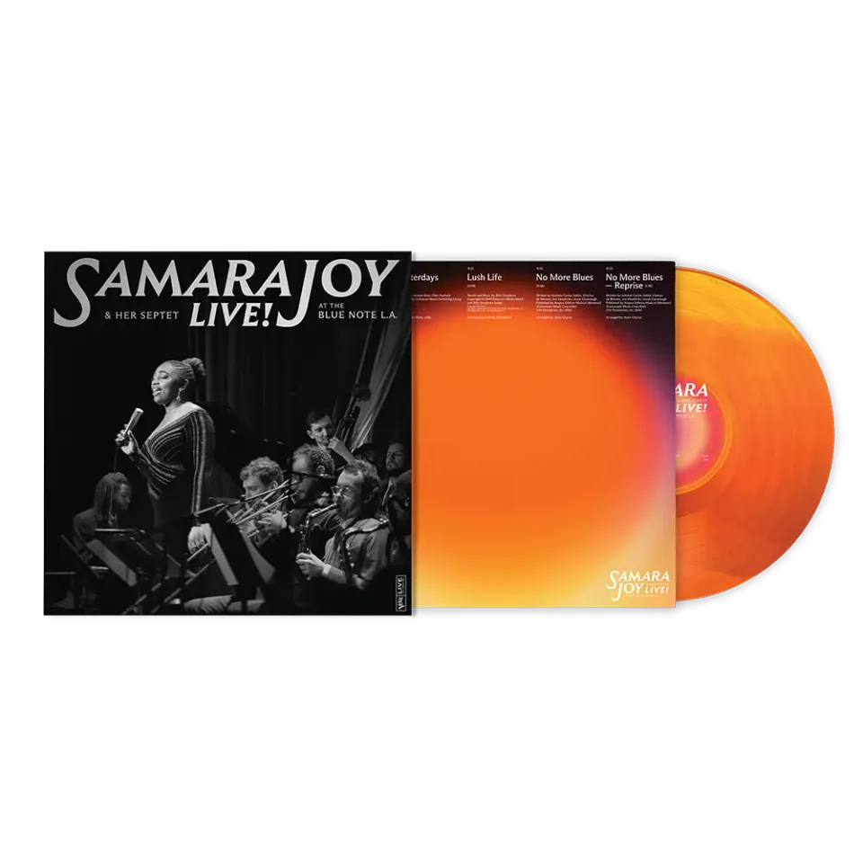 Samara Joy Live At The Blue Note L.A. LP pumpkin spice vinyl
