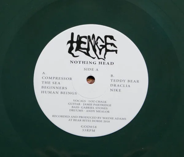Henge Nothing Head LP grønn vinyl brukt VG+