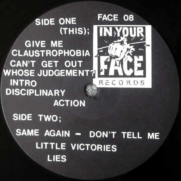 Force Fed Claustrophobia LP brukt vinyl hardcore