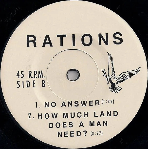 Rations How Much Land 7" vinyl brukt nummerert