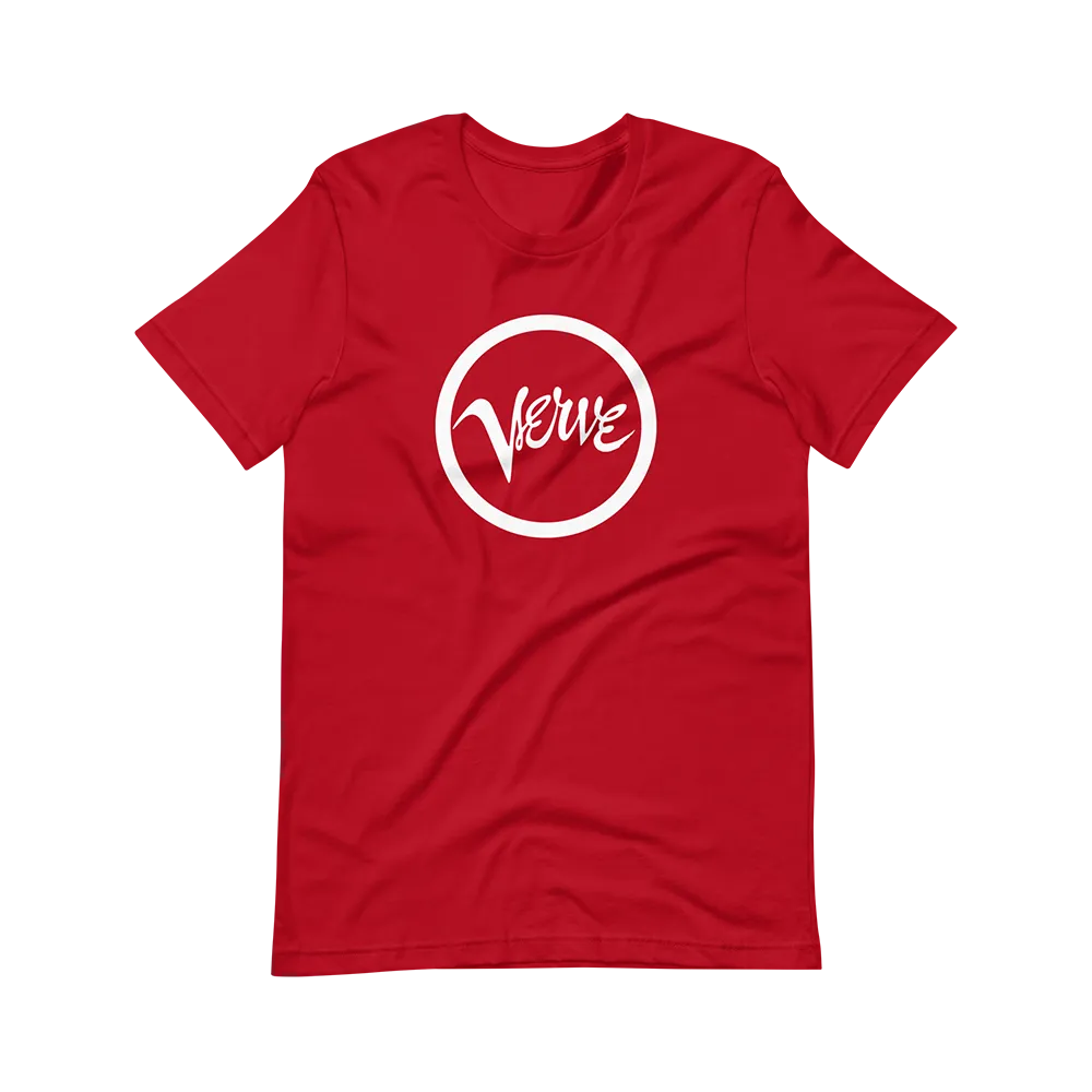 Verve Acoustic Sounds Verve Classic t-skjorte svart hvit logo
