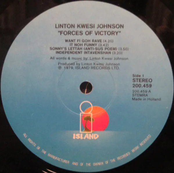 Linton Kwesi Johnson Forces Of Victory LP brukt dub
