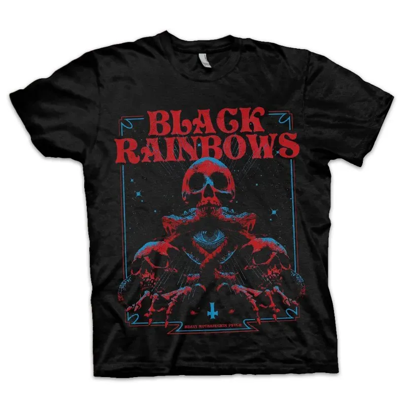 Heavy Psych Sounds Black Rainbows #08 T-skjorte svart