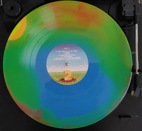 PUP The Unraveling of PUPTheBand LP brukt neon coral