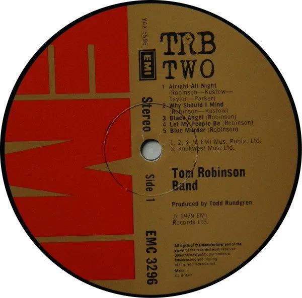 Tom Robinson Band TRB Two LP brukt poprock