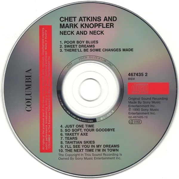 Chet Atkins Mark Knopfler Neck And Neck CD brukt country