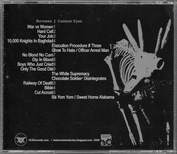 Burmese Cadaver Eyes Split CD brukt – grindcore