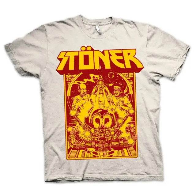 Heavy Psych Sounds Stoner #05 t-skjorte natural rød gul