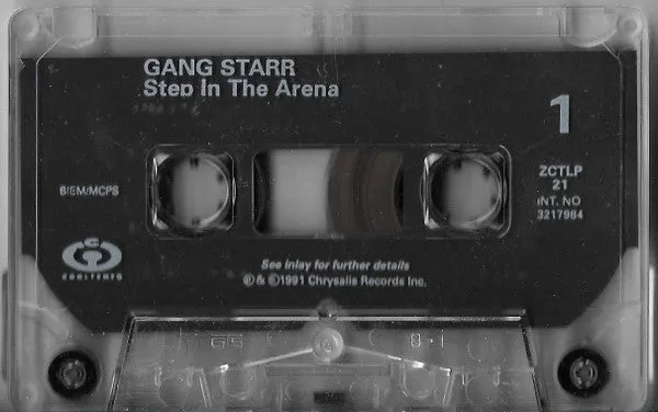 Gang Starr Step In The Arena kassett UK 1991 brukt