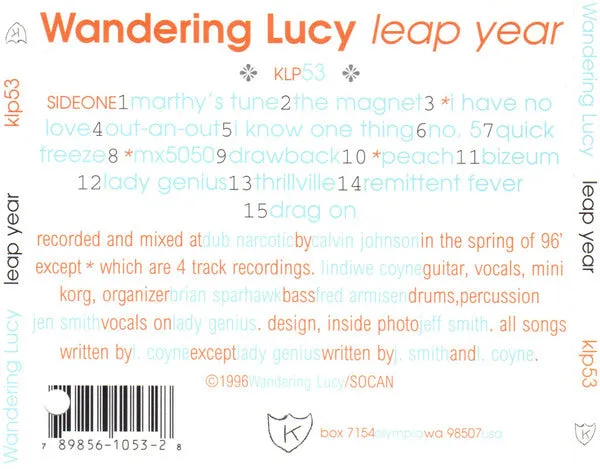 Wandering Lucy Leap Year CD brukt indie rock