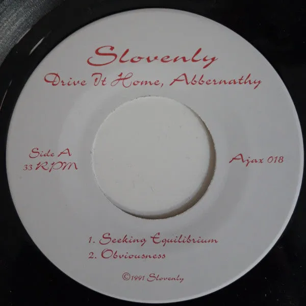 Slovenly Drive It Home 7" vinyl-EP nummerert alternativ