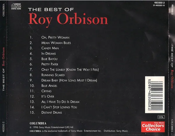 Roy Orbison Pretty Woman Best Of CD brukt samling