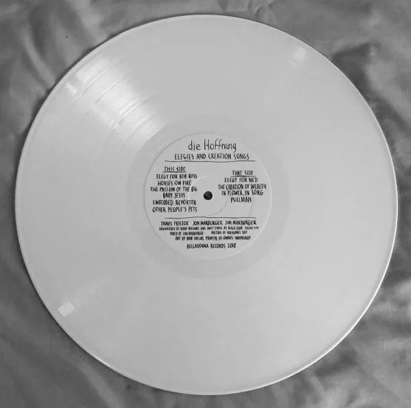 Die Hoffnung Elegies And Creation Songs LP vinyl hvit brukt