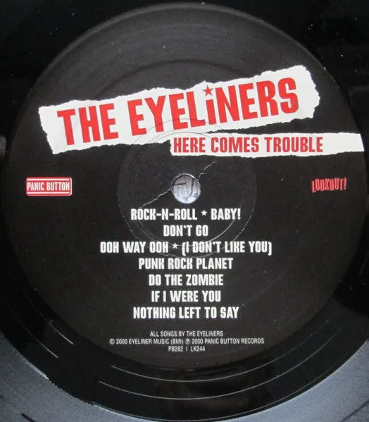 The Eyeliners Here Comes Trouble LP brukt punk