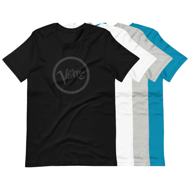 Verve Classic t-skjorte svart logo bomull