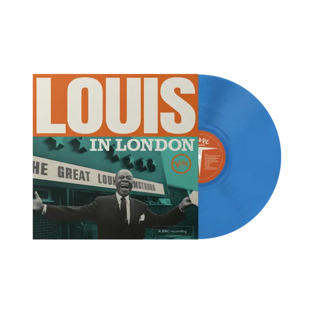 Louis Armstrong Louis In London LP opaque lyseblå vinyl