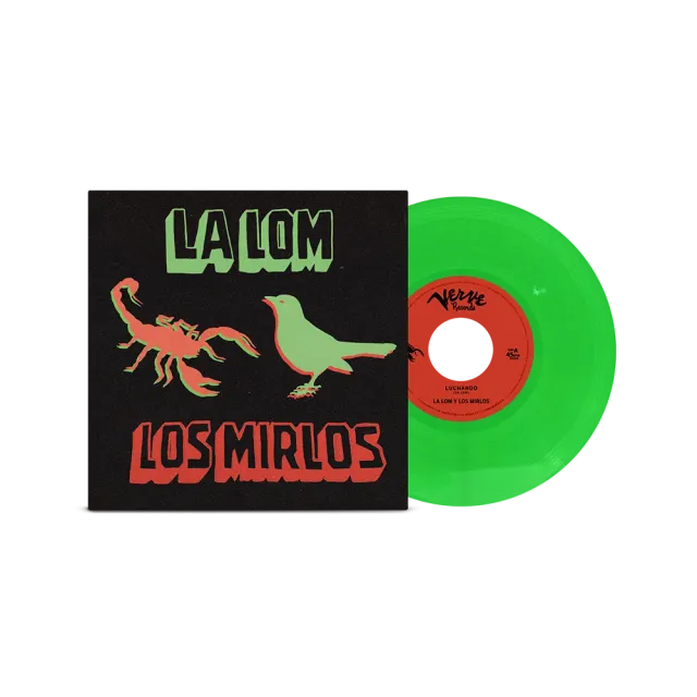 LA LOM Los Mirlos Luchando grønn 7" vinyl