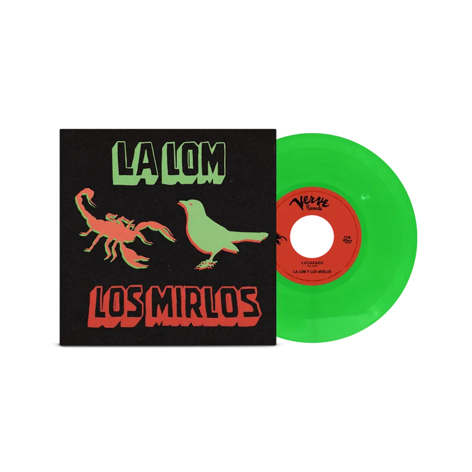 LA LOM Los Mirlos Luchando grønn 7" vinyl