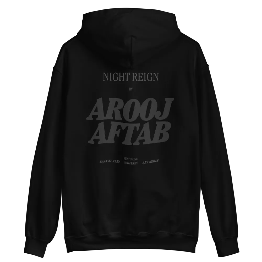 Arooj Aftab Night Reign logo hoodie S–2X
