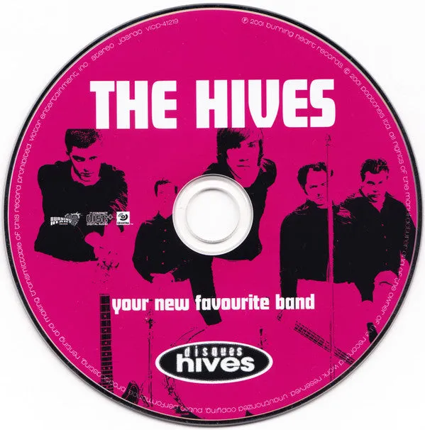 The Hives Your New Favourite Band CD Japan-obi brukt