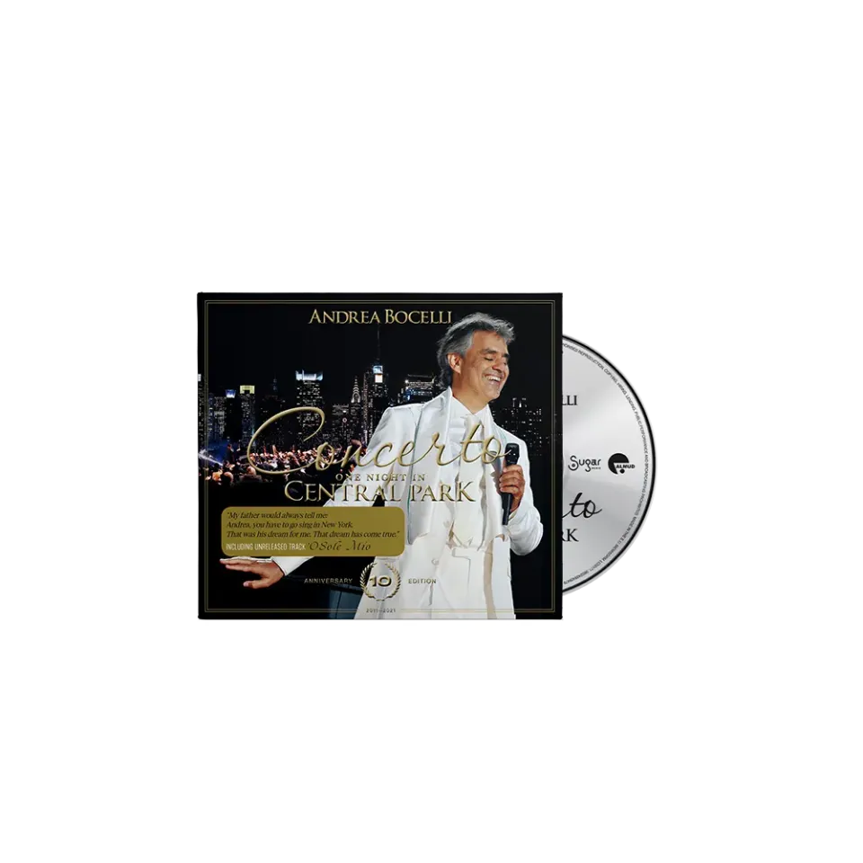 Verve Andrea Bocelli Concerto Central Park CD 10th