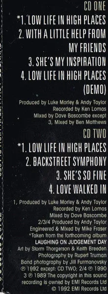Thunder Low Life In High Places CD singel brukt hard rock