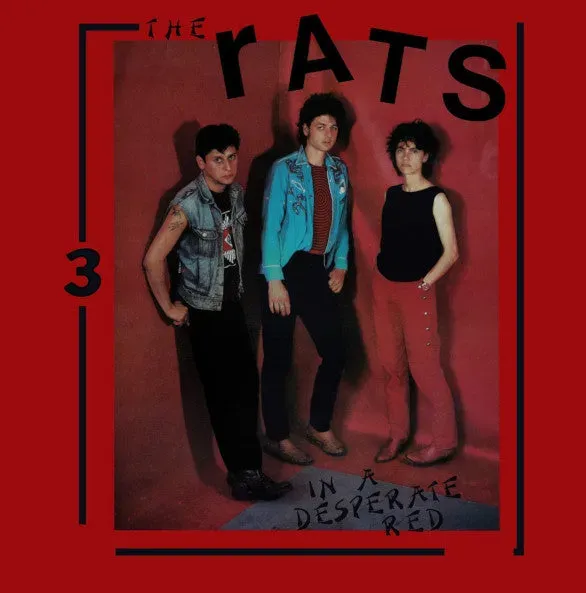 The Rats In A Desperate Red LP brukt punk svart vinyl
