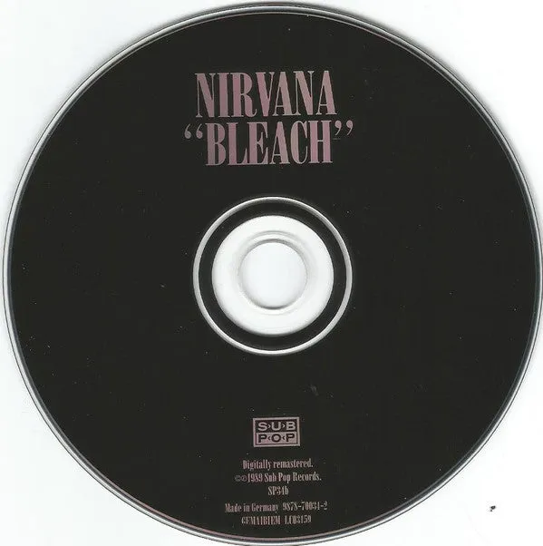 Nirvana Bleach CD album brukt remaster grunge