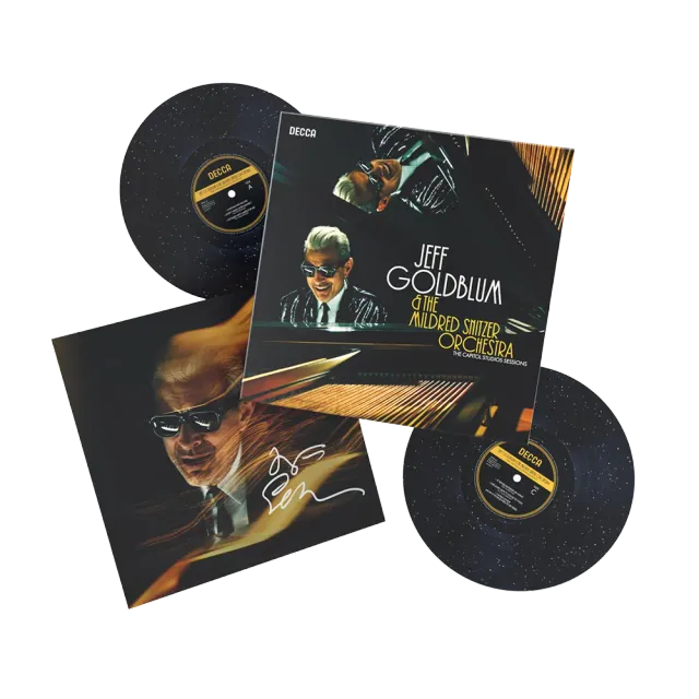 Jeff Goldblum Capitol Studios Sessions signert artcard